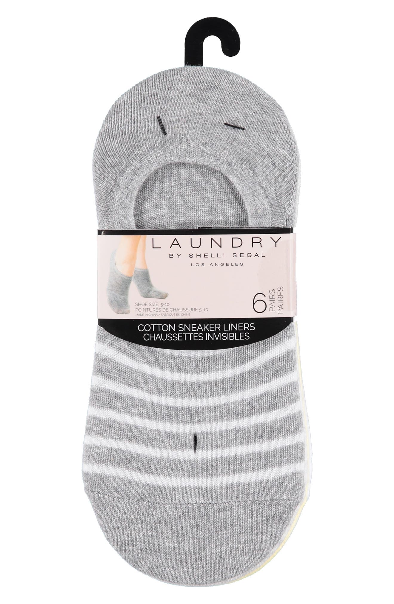 Laundry by Shelli Segal 6-Pack No-Show Liner Socks