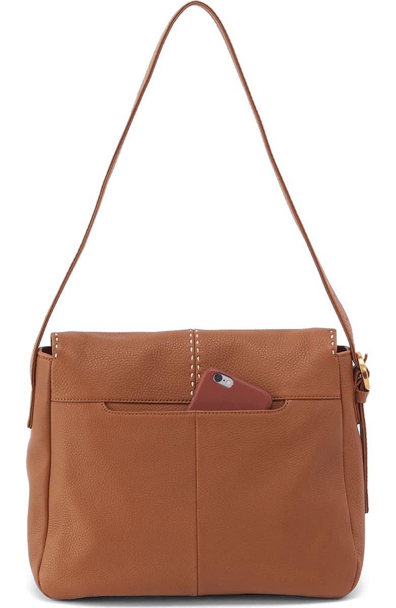 HOBO Austin Leather Shoulder Bag, Alternate, color, Warm Honey