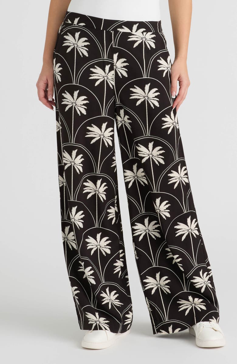 NVLT Wide Leg Challis Pants, Main, color, 