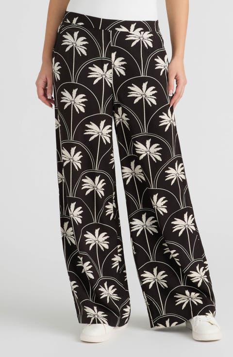 Wide Leg Challis Pants