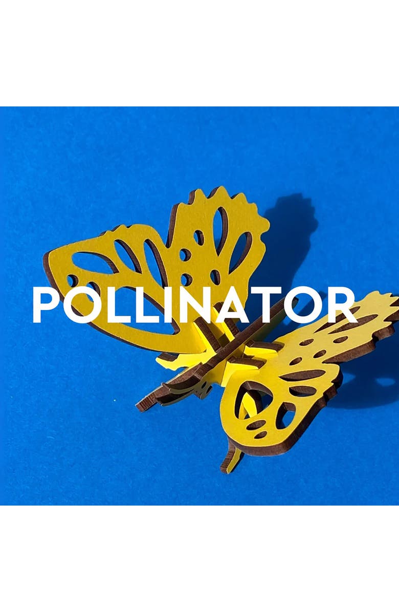 Little & Wood Woodlet Honey Bee, 3D Wooden Kit Set, Ages 6+, Alternate, color, Multicolored