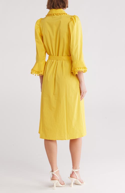 By Design Lucia Stretch Cotton Poplin Shirtdress In Solar Power