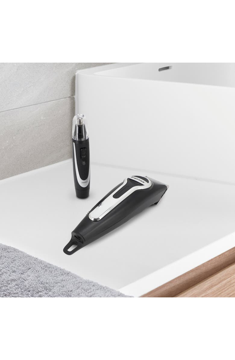 Impress 18 Piece Cordless Rechargeable Hair Cutting Kit, Alternate, color, Black