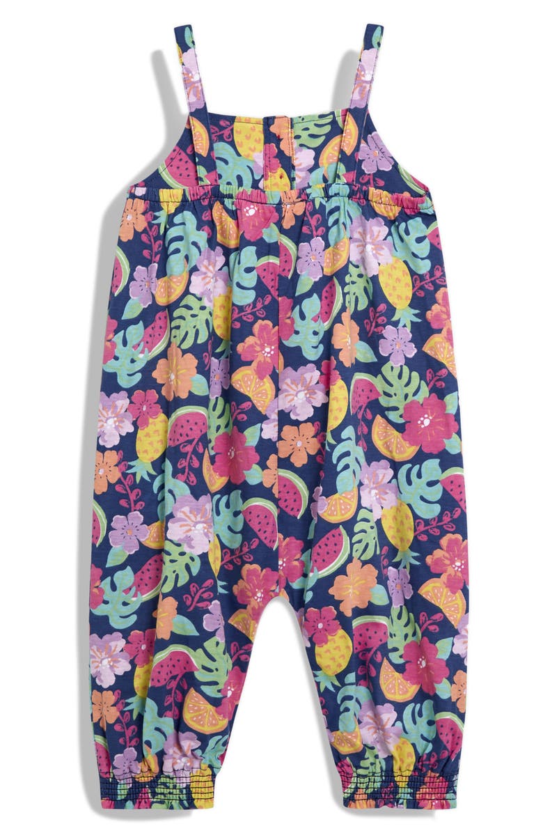 JOJO MAMAN BEBE Tropical Fruit Overalls, Alternate, color, Pink