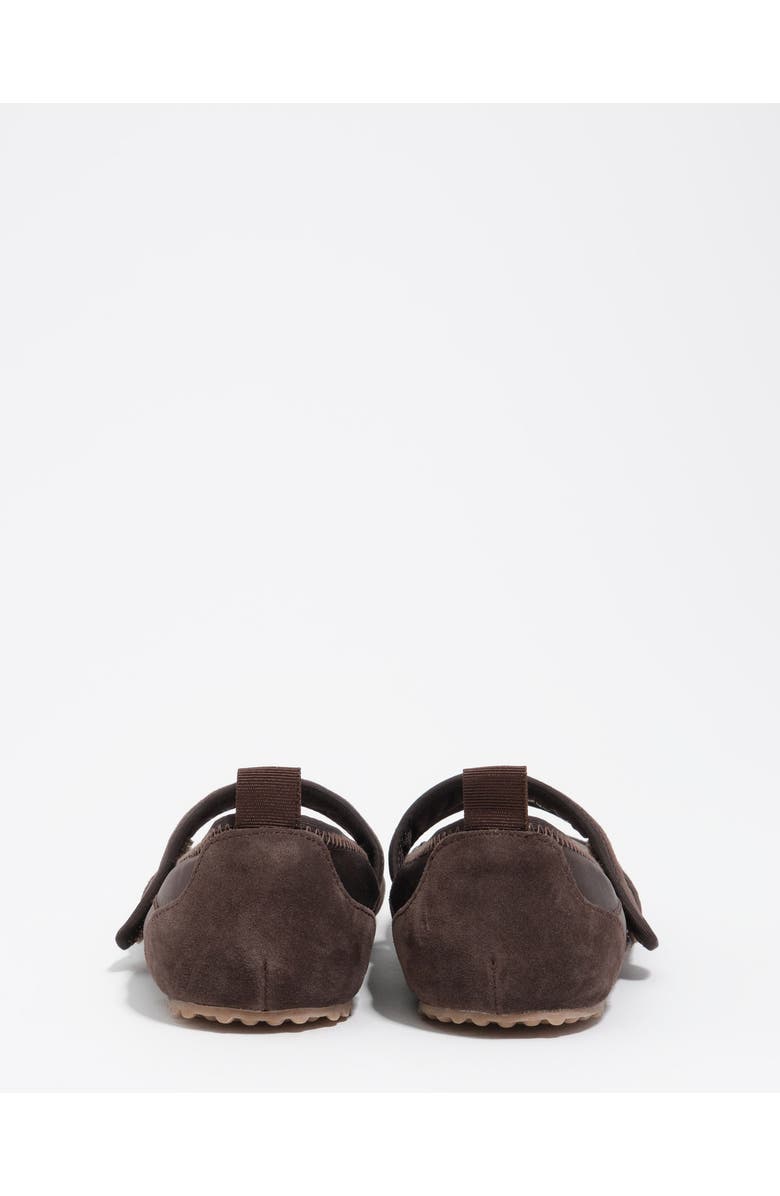 Bimba y Lola Velcro Ballerina Sneaker, Alternate, color, Chocolate