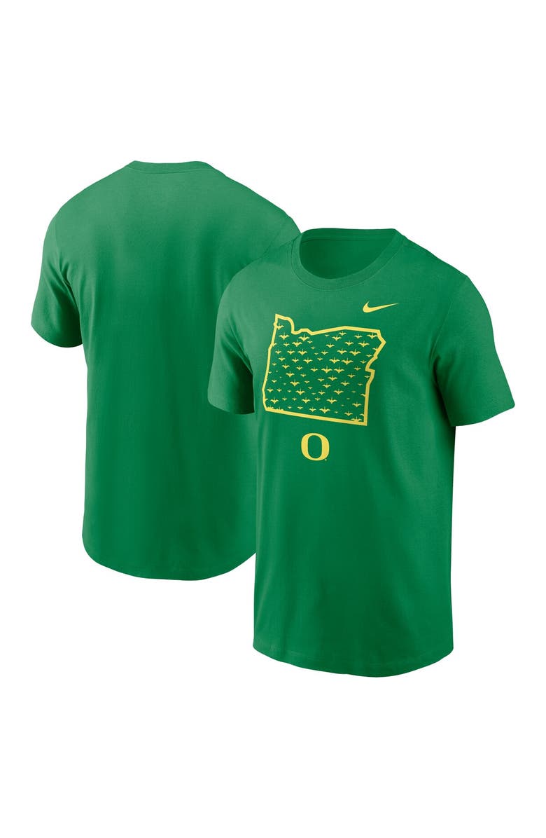 Nike Men's Nike Green Oregon Ducks Campus State Shape T-Shirt, Main, color, Green