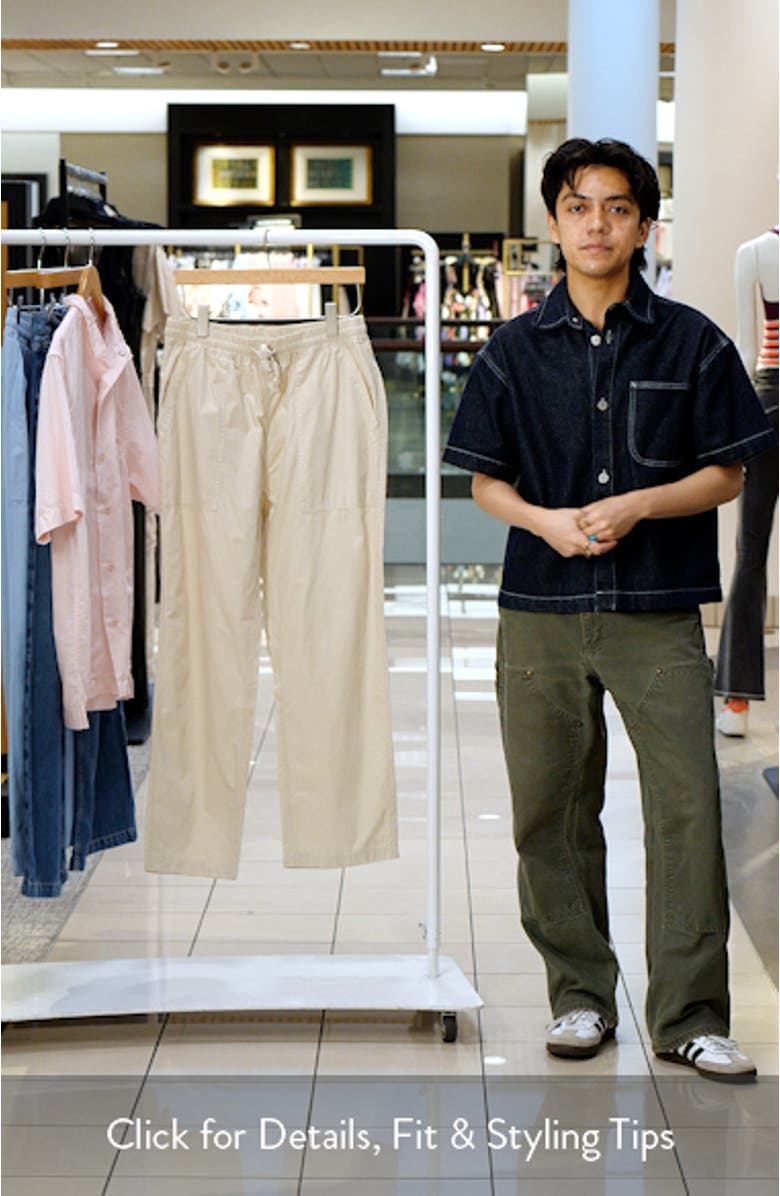 Organic Cotton Poplin Drawstring Chef Pants, sales video thumbnail