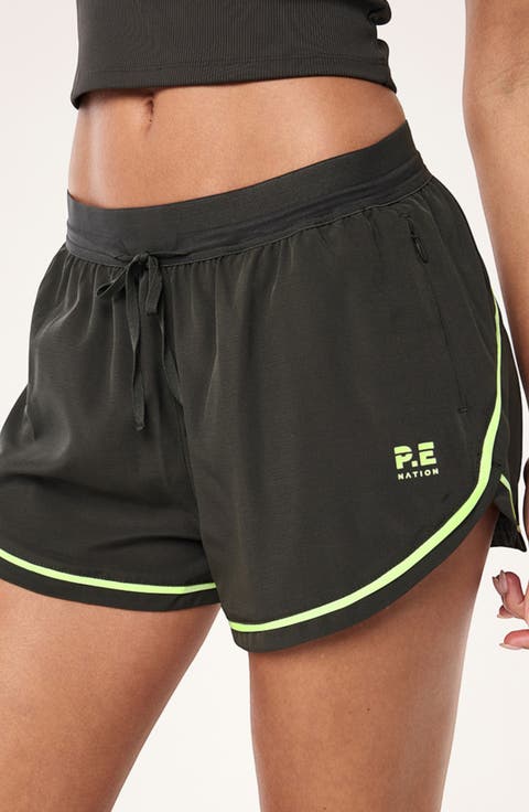 Linear Drawstring Shorts