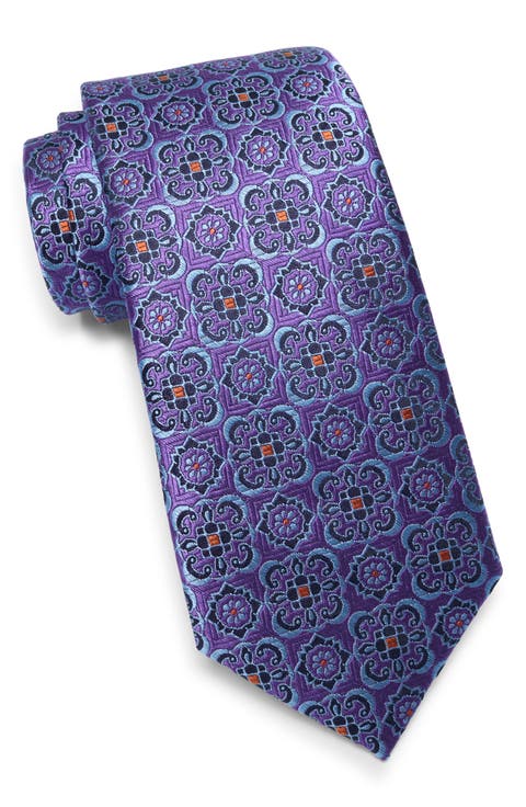 Adelaide Float Medallion Silk Blend Tie