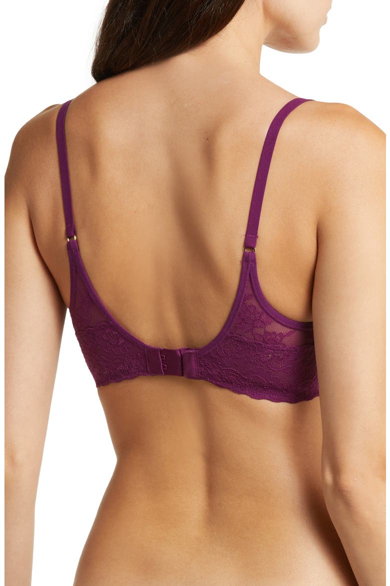 Bliss Allure Lace Contour Underwire Bra, Alternate, color, JEWEL/ ROSE