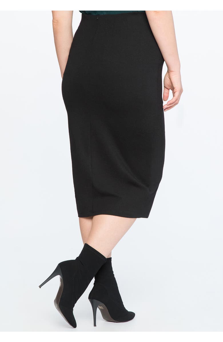 ELOQUII Knit Column Skirt, Alternate, color, Black
