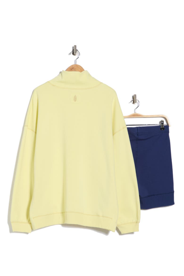 FP Movement Victory Sweatshirt & Shorts Set, Alternate, color, DAYLIGHT/BLACK GRAPE