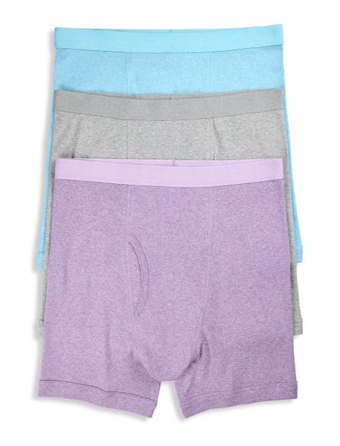 Big & Tall 3-pk Heathered Boxer Briefs
