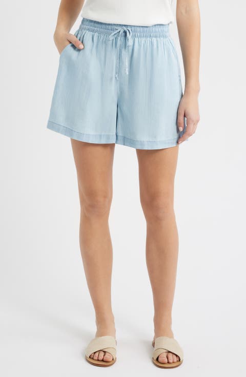 Toney Tie Waist Chambray Shorts