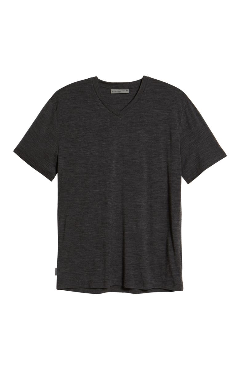 Icebreaker Ravyn V-Neck Wool Blend T-Shirt, Alternate, color, 