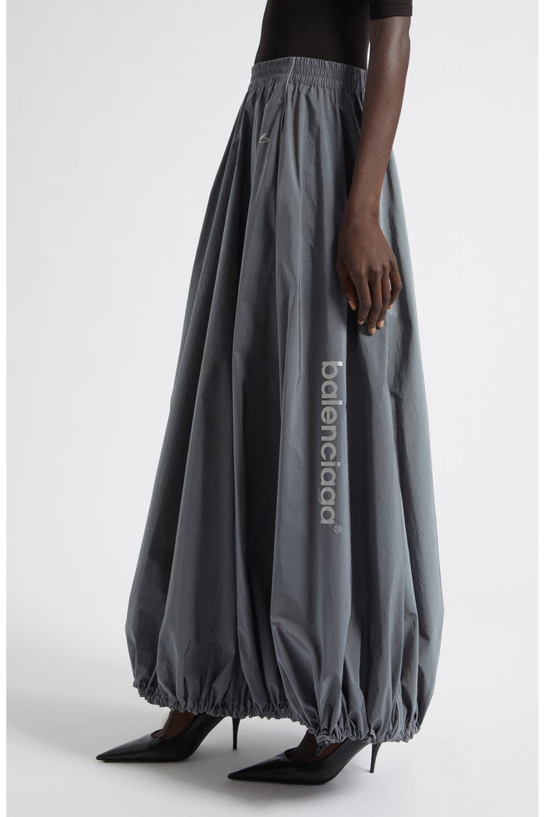 Balloon Cotton & Nylon Techno Poplin Track Skirt, Alternate, color, 1485 LEAD