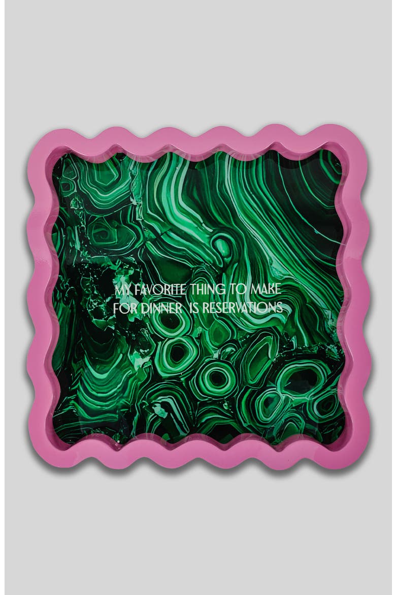 Reservations Large Lacquer Tray, Main, color, Reservations
