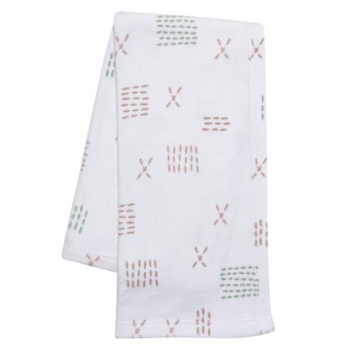 Bedtime Originals Farmyard Friends Soft White Fleece Baby Blanket In White