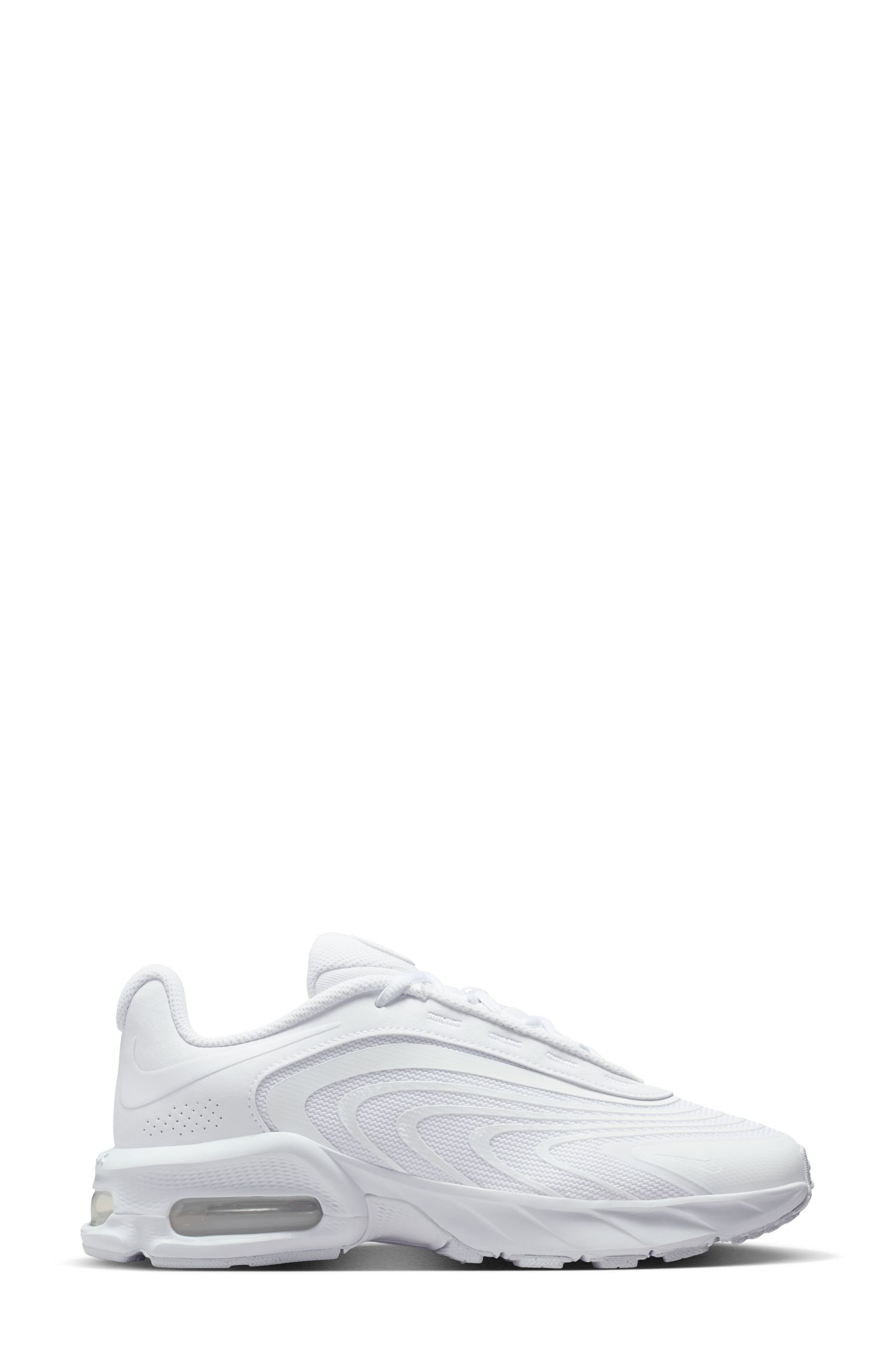 Air Max Fire Sneaker, Alternate, color, WHITE/ WHITE/ BLACK
