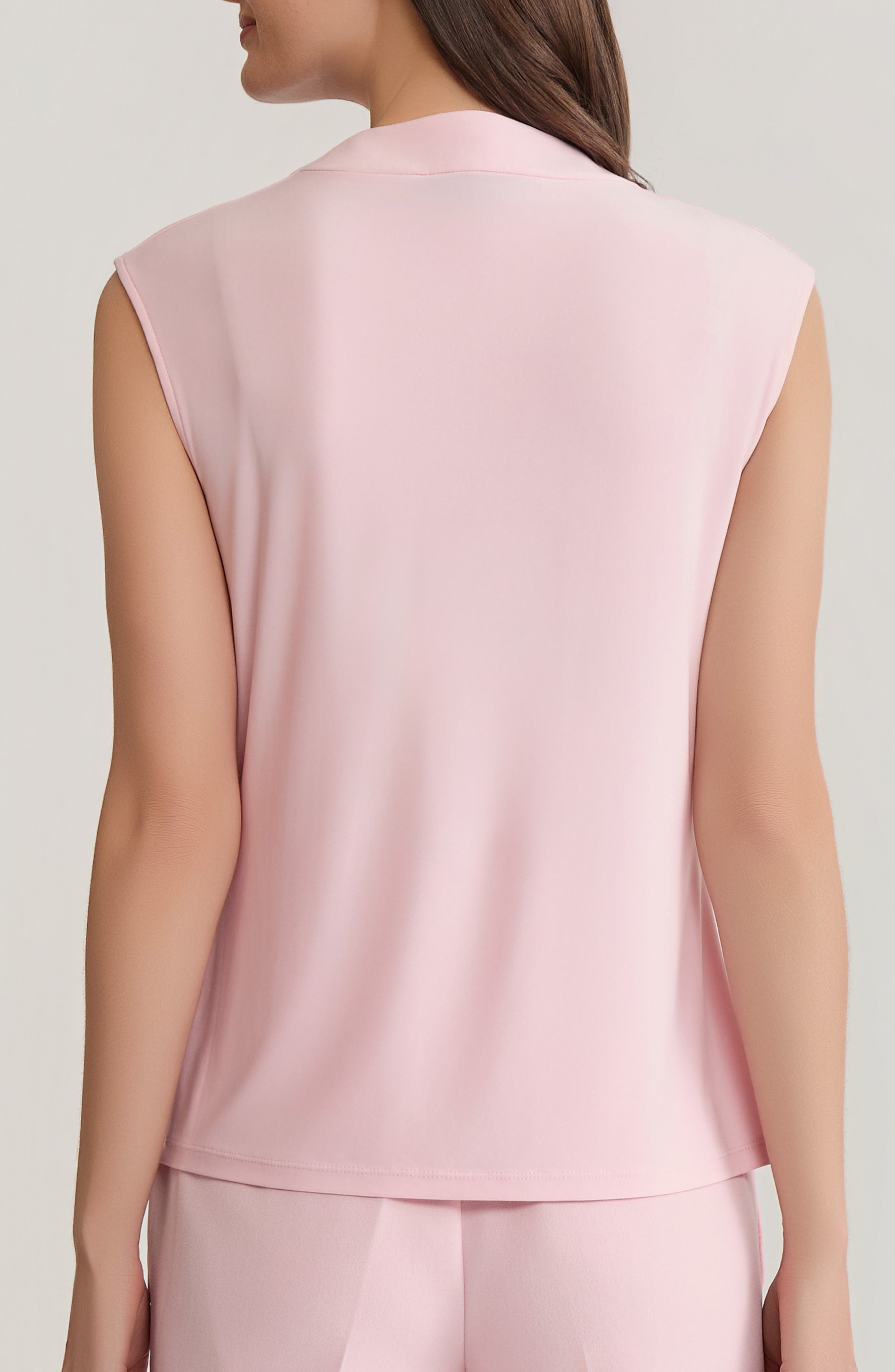 Cowl Neck Cap Sleeve Knit Top - image 2