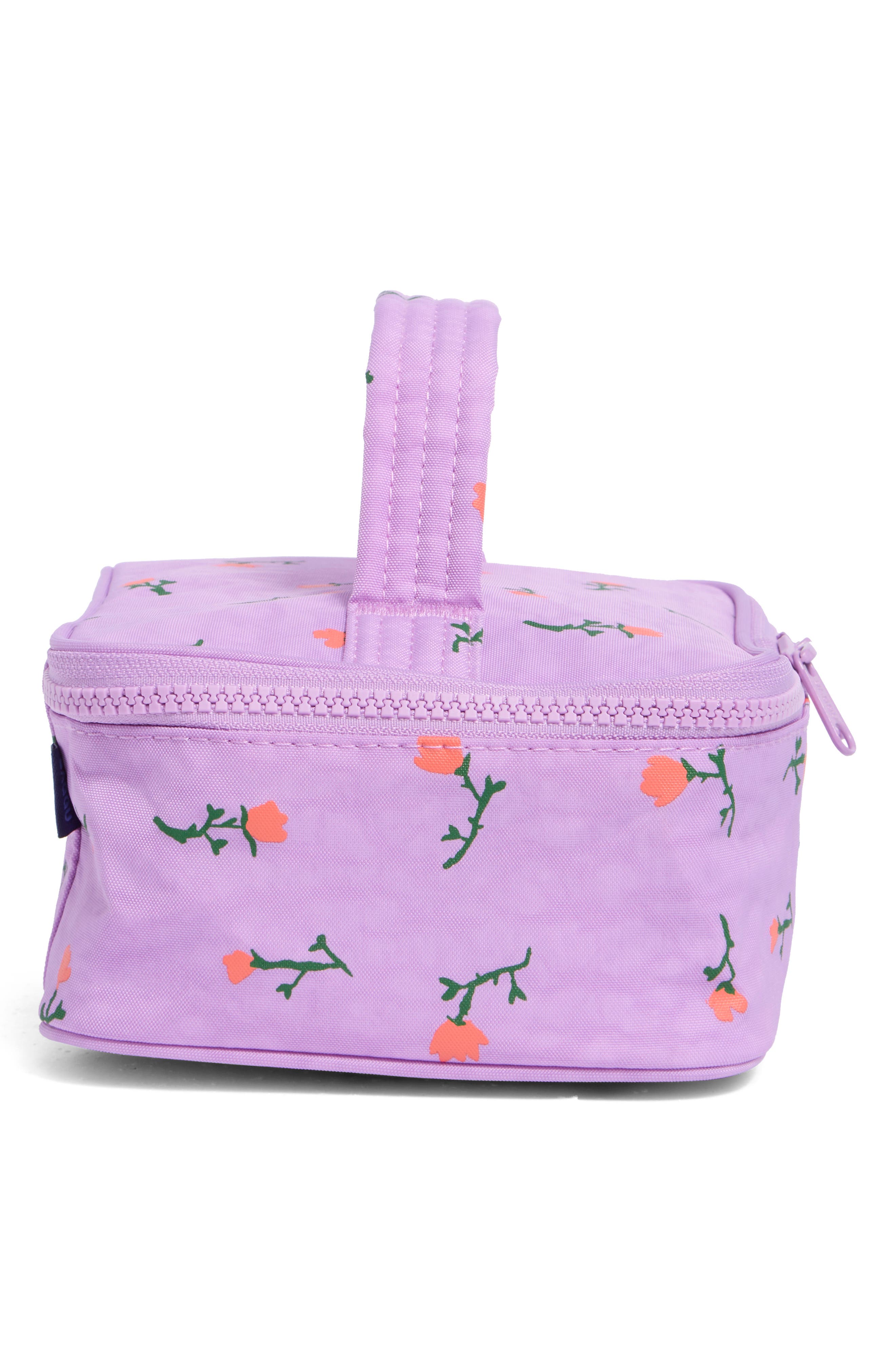 Small Cosmetic Case, Alternate, color, PAINTED WILDFLOWER