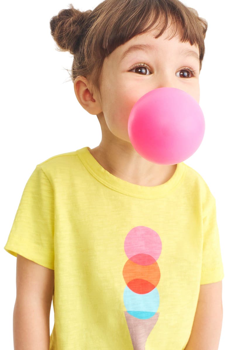 Primary Kids Ice Cream Cone Tee, Alternate, color,