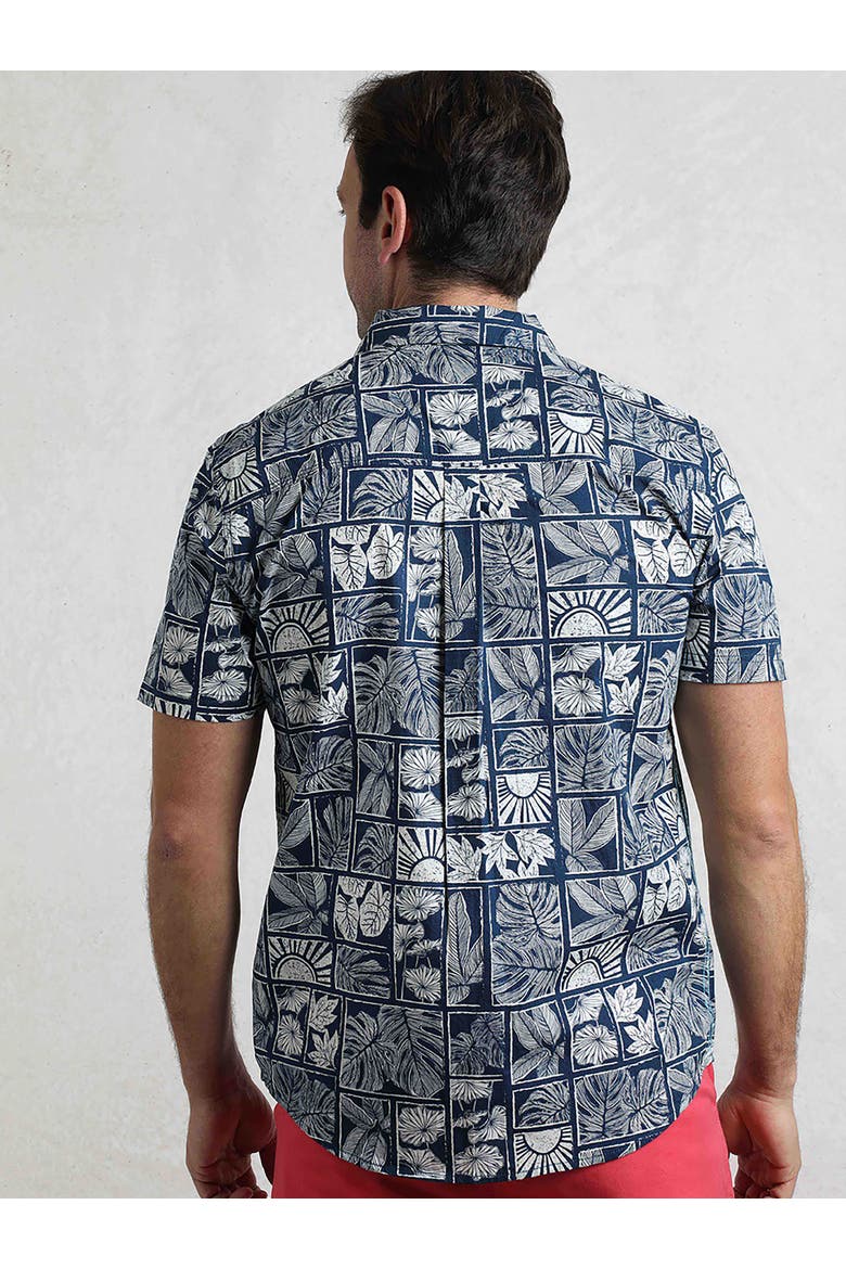 Faraway Printed Shirt, Alternate, color, Estate Blue