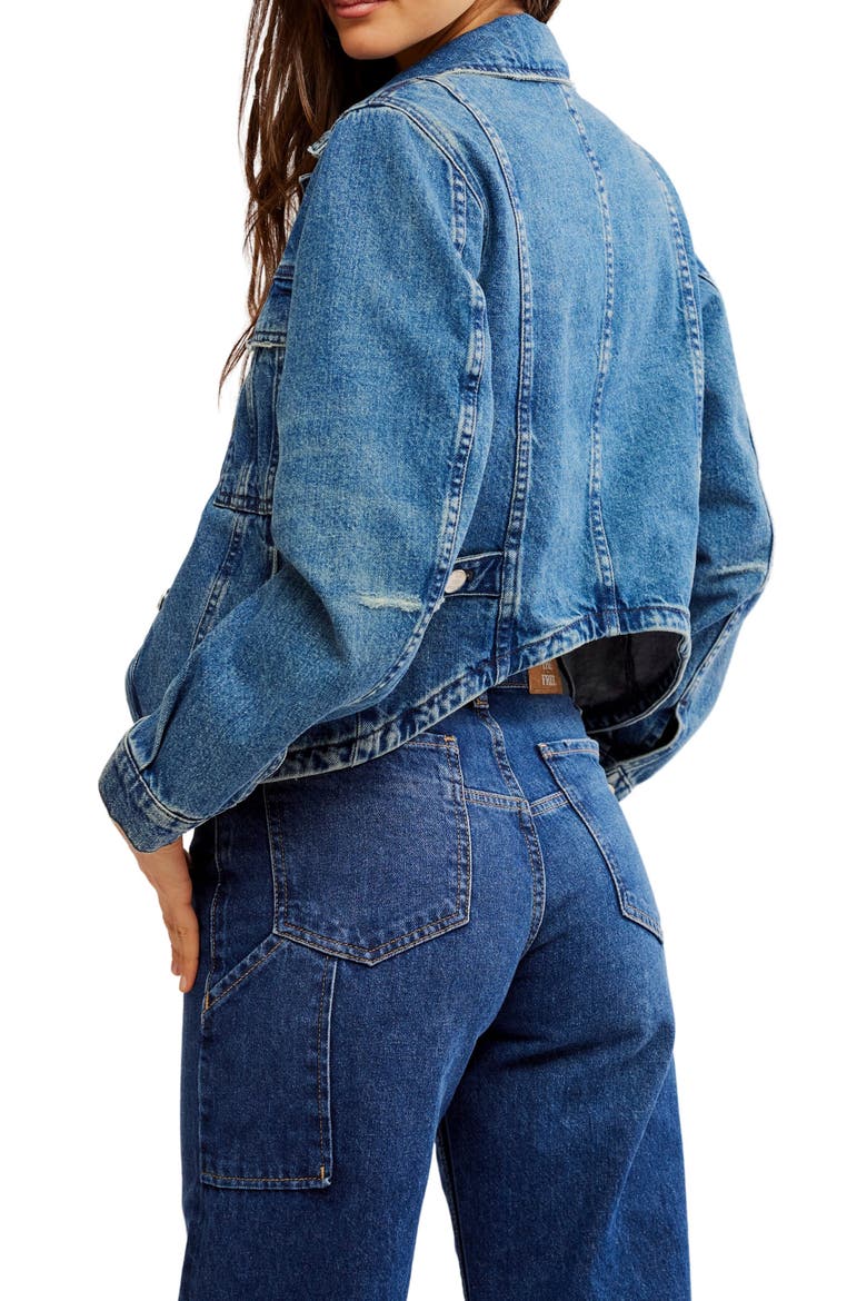 Jade Denim Jacket, Alternate, color, HIGH DIVE