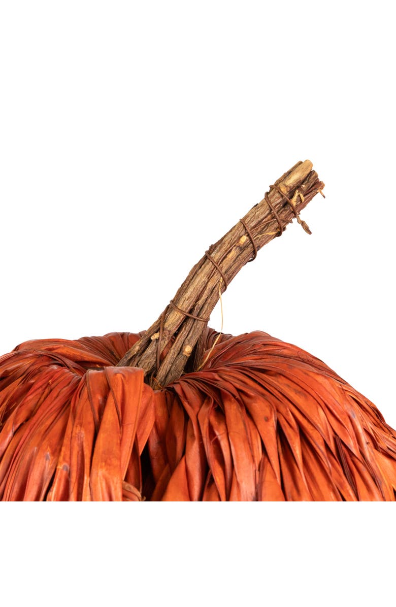 Northlight Woven Rattan Fall Harvest Pumpkin Decoration - 8.5", Alternate, color, 