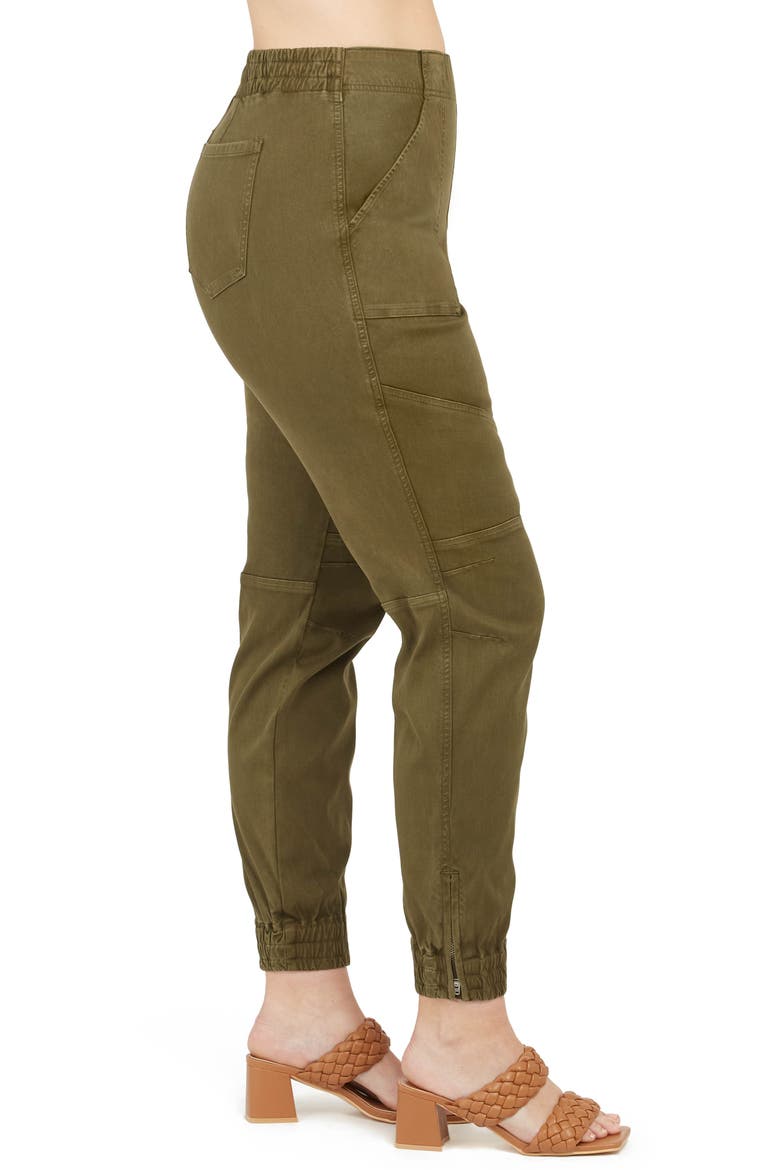Stretch Twill Jogger Pants, Alternate, color, DARKENED OLIVE