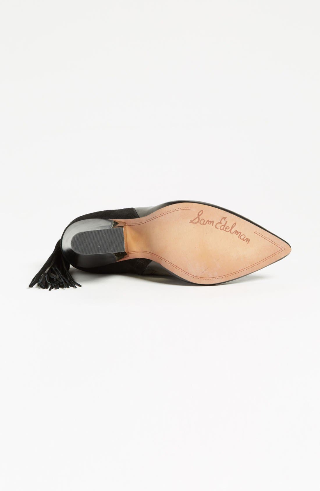 'Mariel' Bootie, Alternate, color, BLACK LEATHER