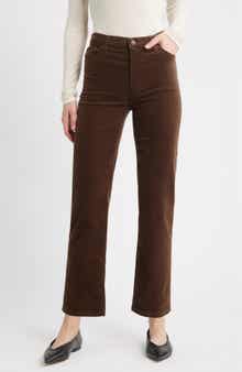 FRAME Le Sleek Corduroy Ankle Straight Leg Pants