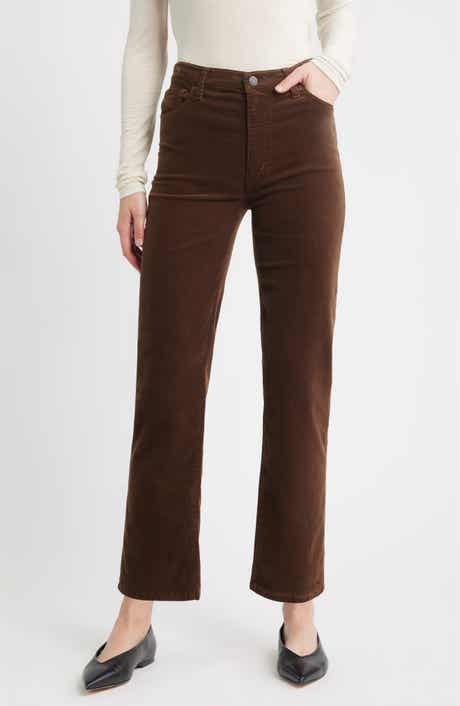 FRAME Le Sleek Corduroy Ankle Straight Leg Pants