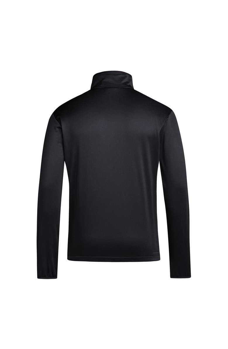 adidas Men's adidas Black Texas Tech Red Raiders 2024 Coaches Sidelines AEROREADY Quarter-Zip Jacket, Alternate, color, Black