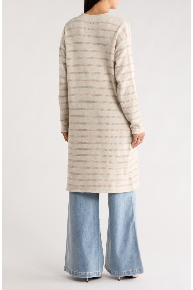 Freya Longline Cardigan, Alternate, color, OATMEAL HEATHER/ TAPIOCA