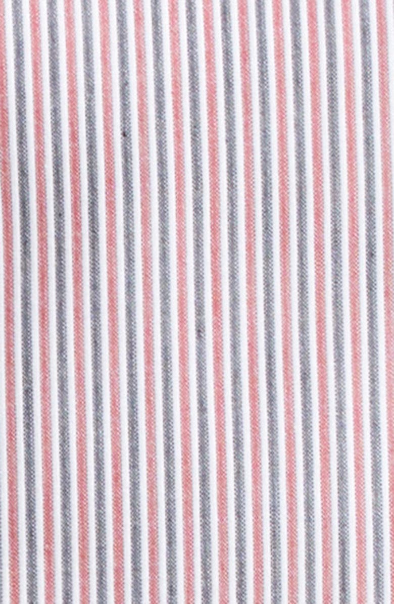 Thom Browne Stripe Tailored High Waist Shorts, Alternate, color, Pink