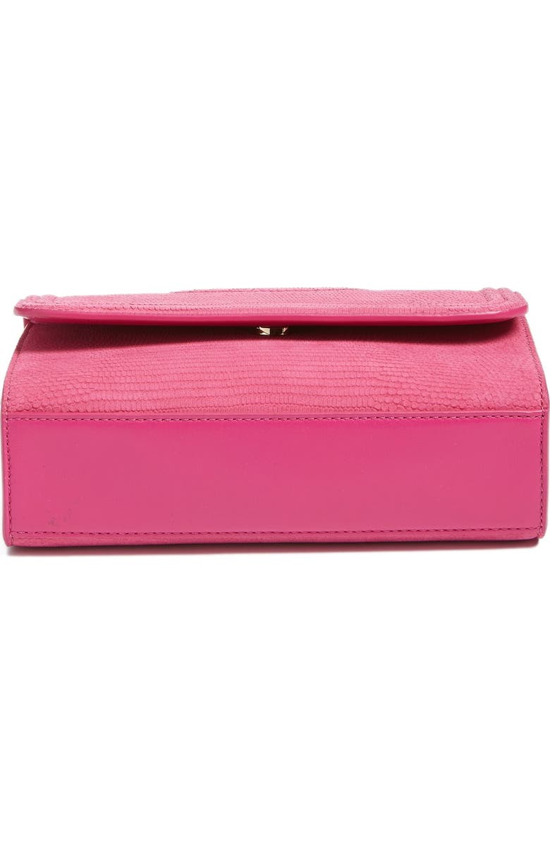 Tory Burch Small Fleming Snake Embossed Convertible Shoulder Bag, Alternate, color,