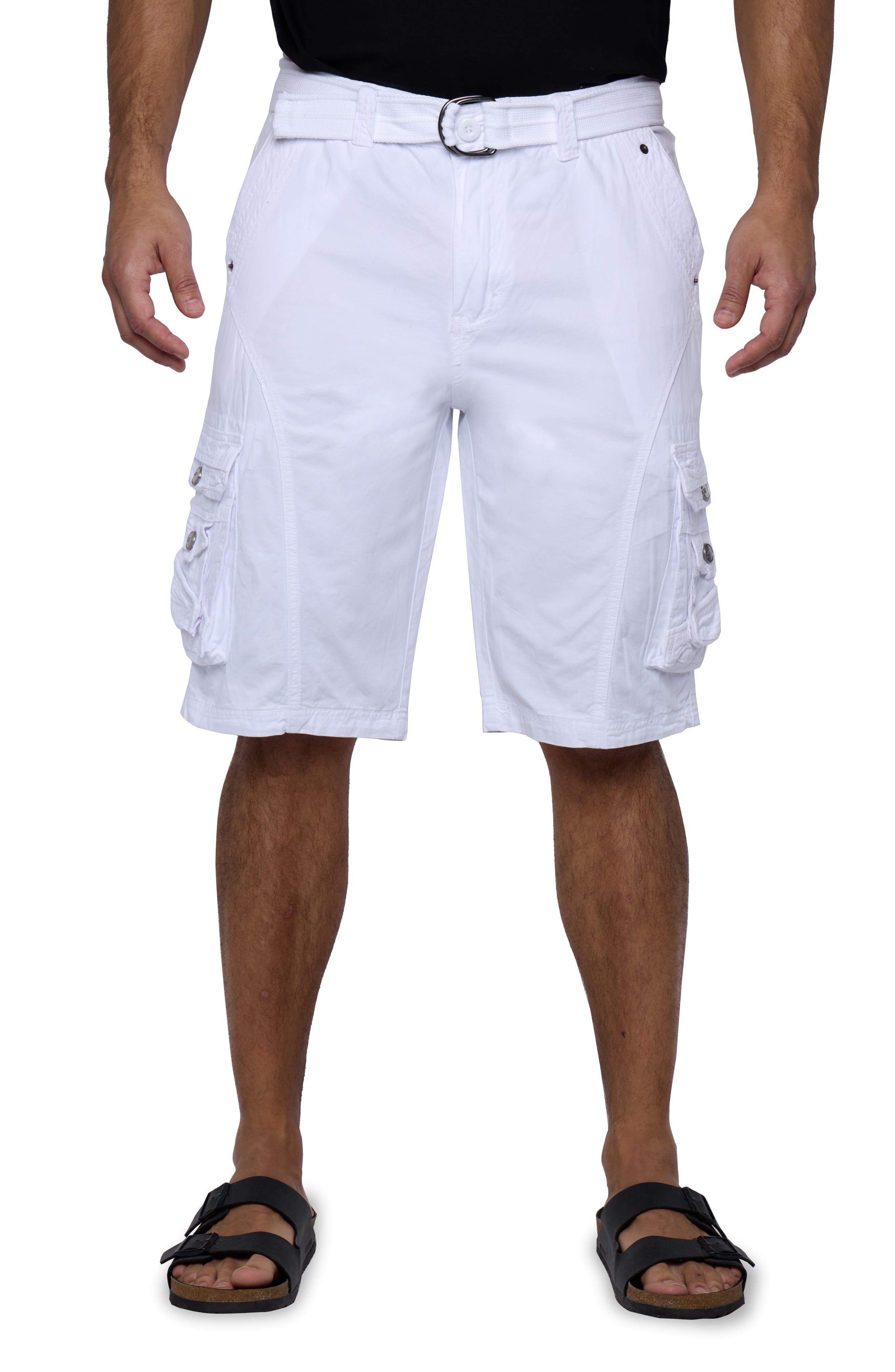 Belted Snap Detail Cargo Pants - image 3