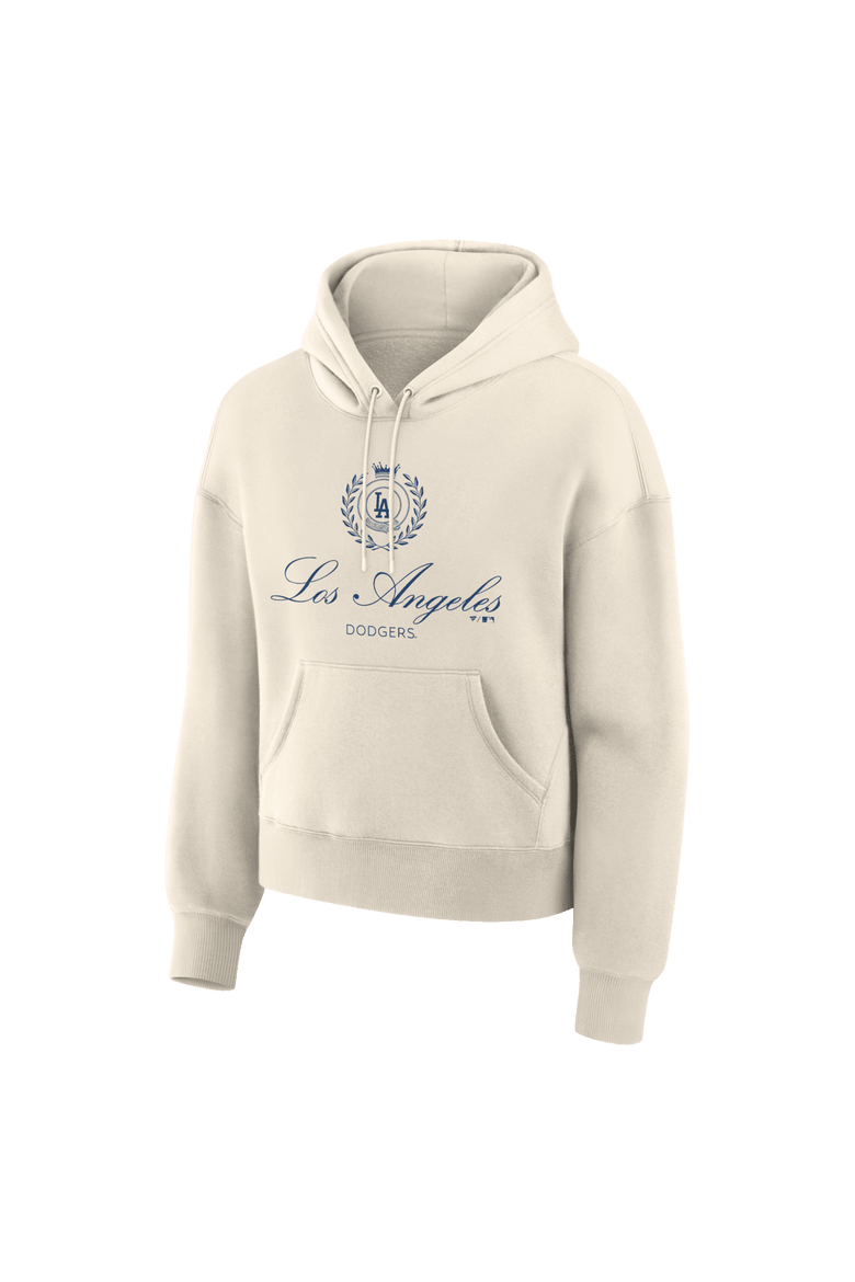 Women's Fanatics  Cream Los Angeles Dodgers Legacy Fleece Hoodie, Alternate, color, Cream