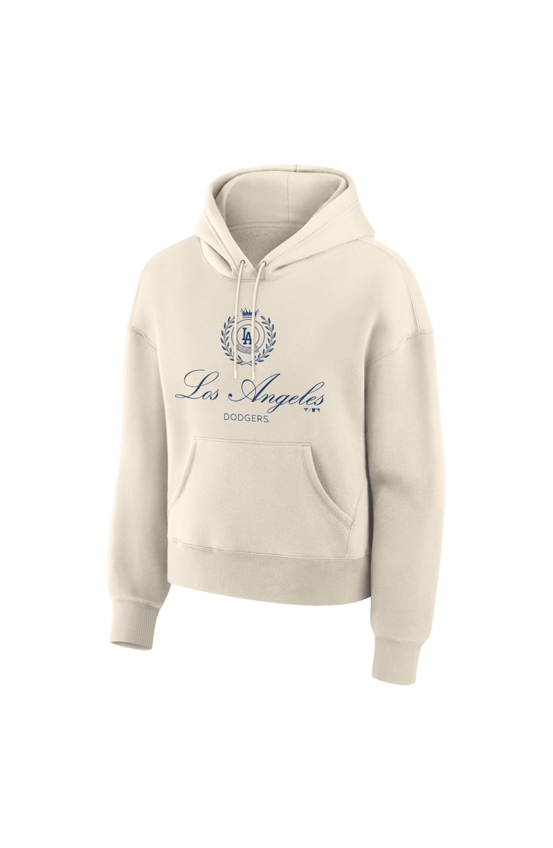 FANATICS Women's Fanatics Cream Los Angeles Dodgers Legacy Fleece Hoodie, Alternate, color, Cream