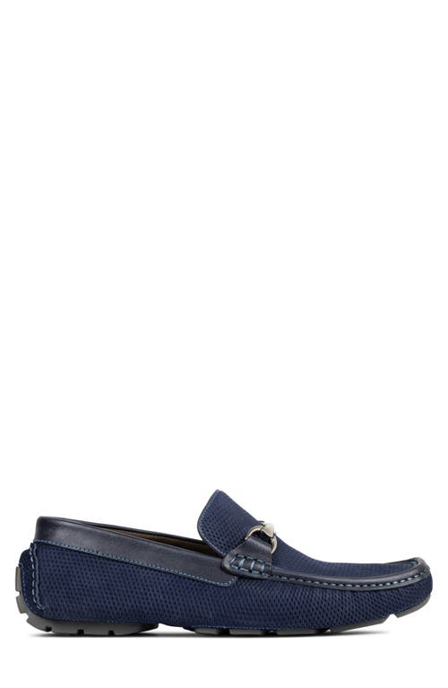 Donald Pliner Textured Horsebit Loafer In Navy