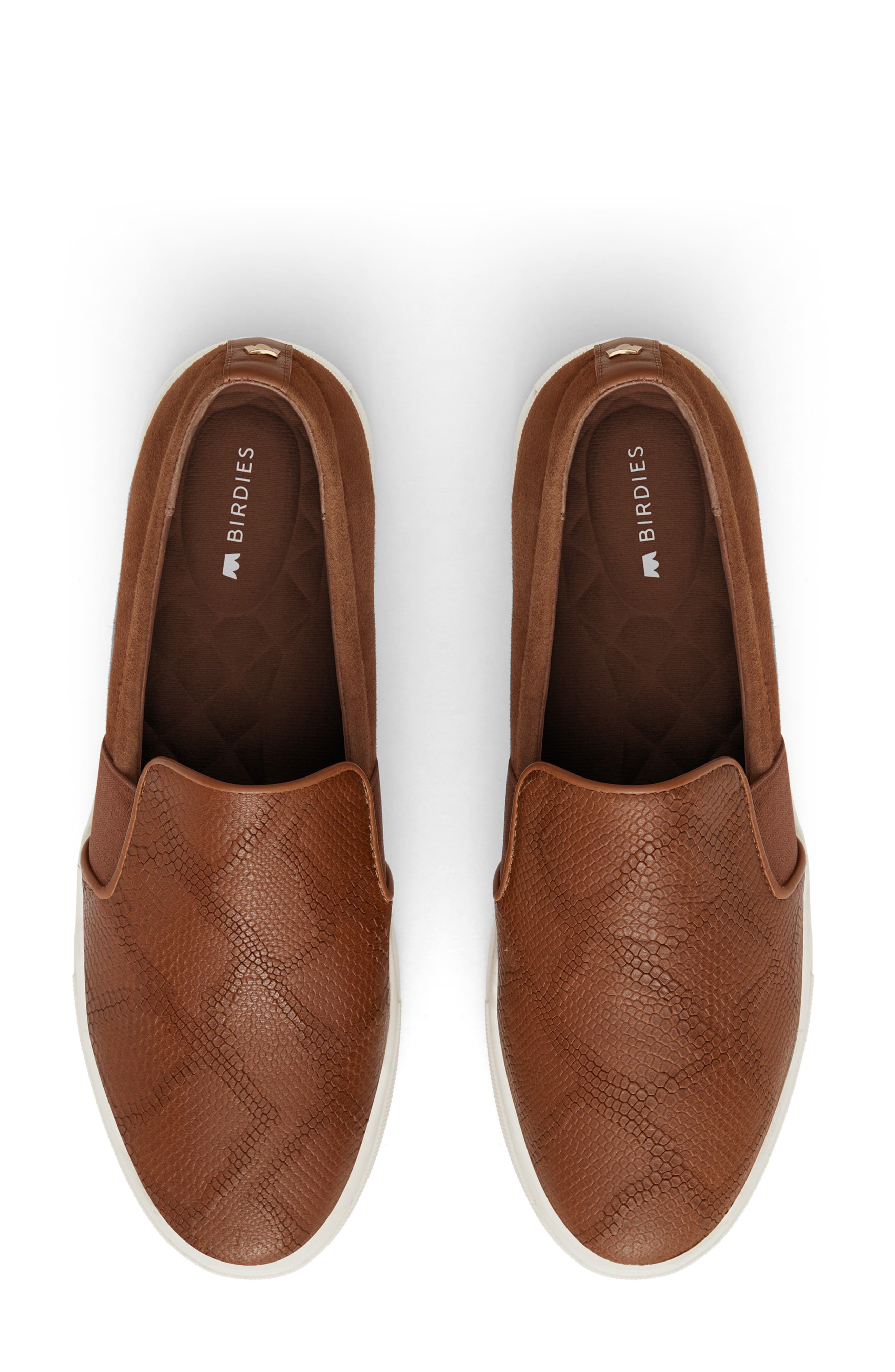 The Swift Sneakers Leather Side, Alternate, color, COGNAC EMBOSSED LEATHER