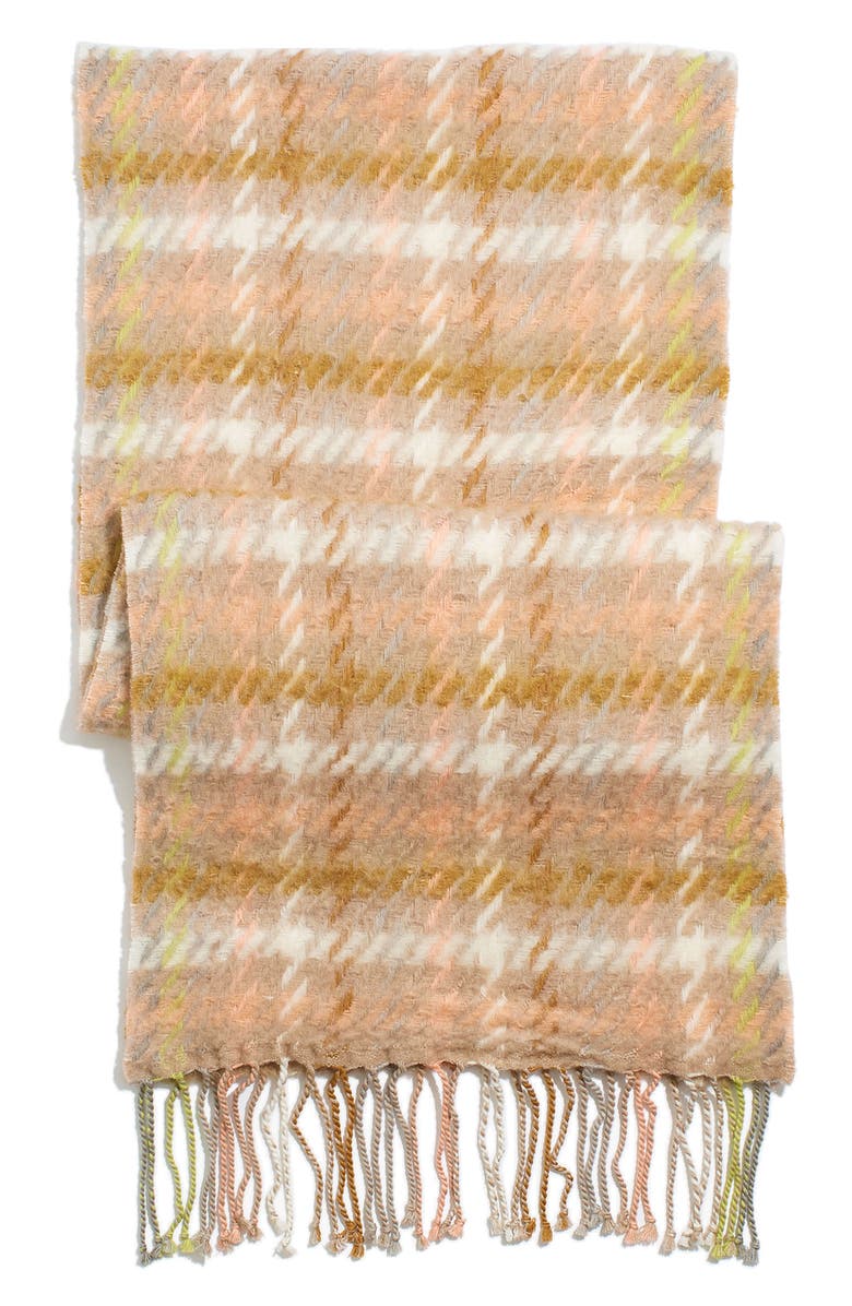 Madewell Barwell Plaid Oversize Scarf, Alternate, color,