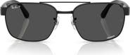 Ray-Ban Chromance 58mm Polarized Square Sunglasses