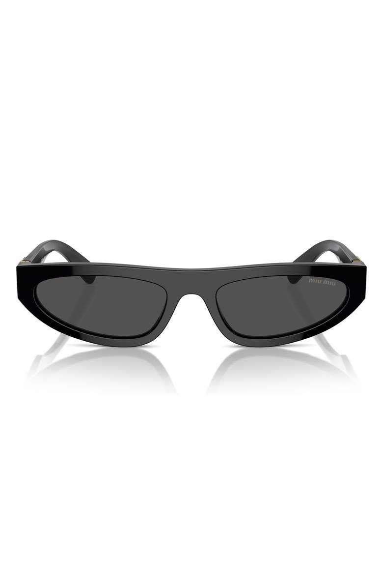 Miu Miu 56mm Irregular Sunglasses, Main, color, 