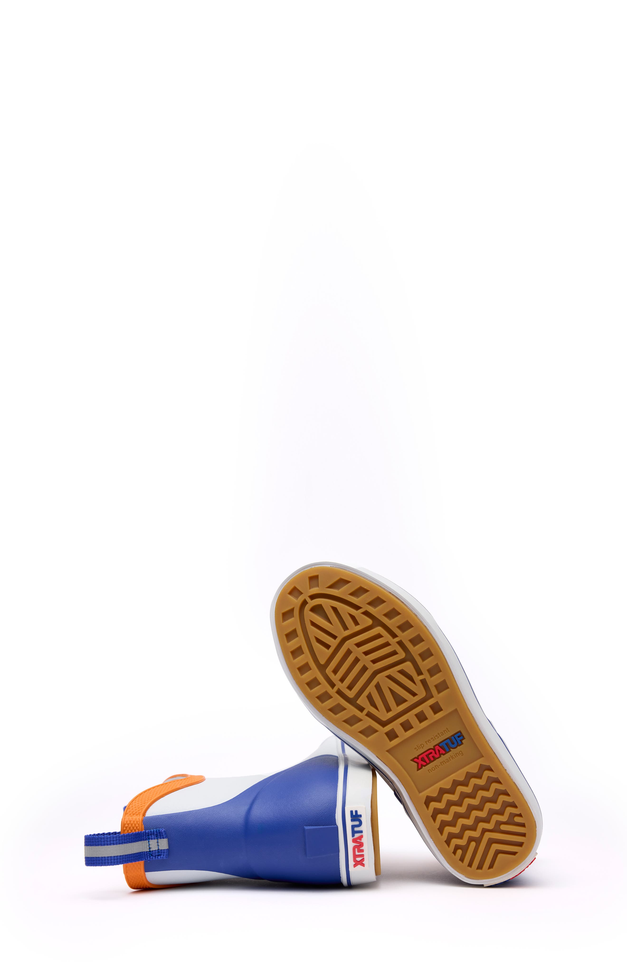 XTRATUF Waterproof Deck Boot, Alternate, color, White Multi/Blue