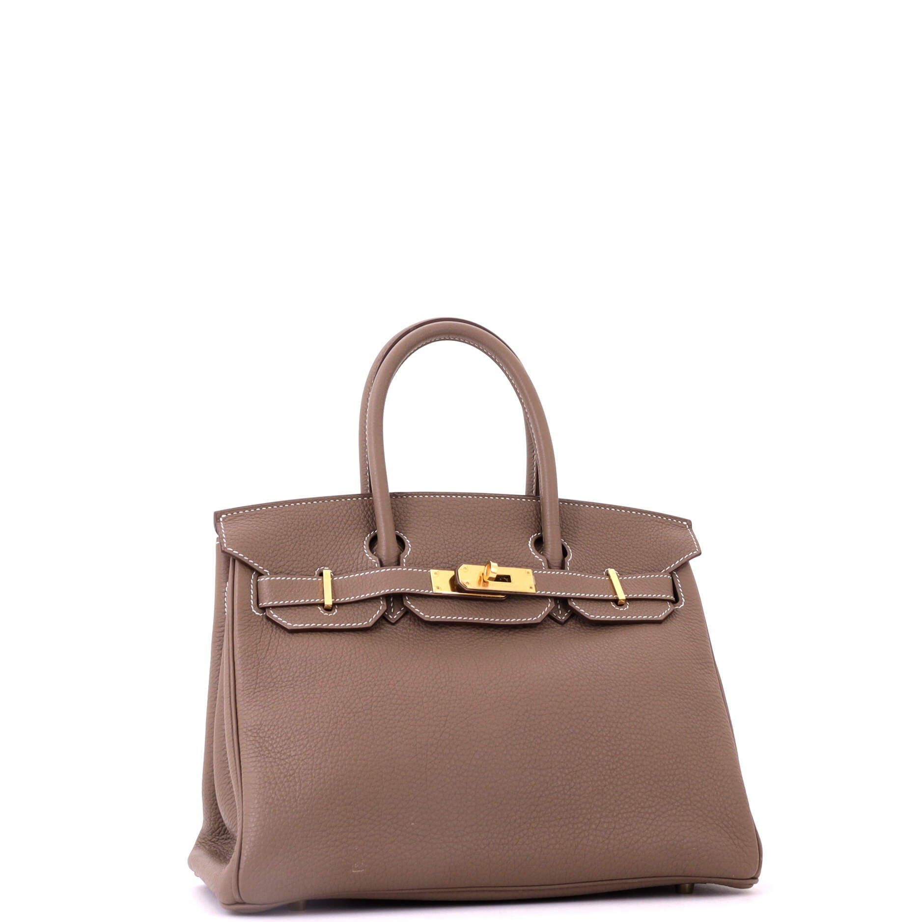 Pre-Owned Hermes Birkin Handbag Grey Togo with Gold Hardware 30, Alternate, color, Etoupe