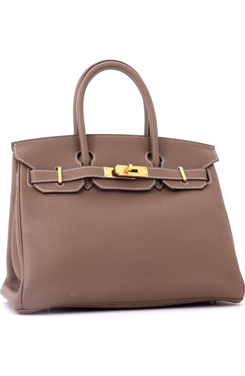 Pre-Owned Hermes Birkin Handbag Grey Togo with Gold Hardware 30, Alternate, color, Etoupe