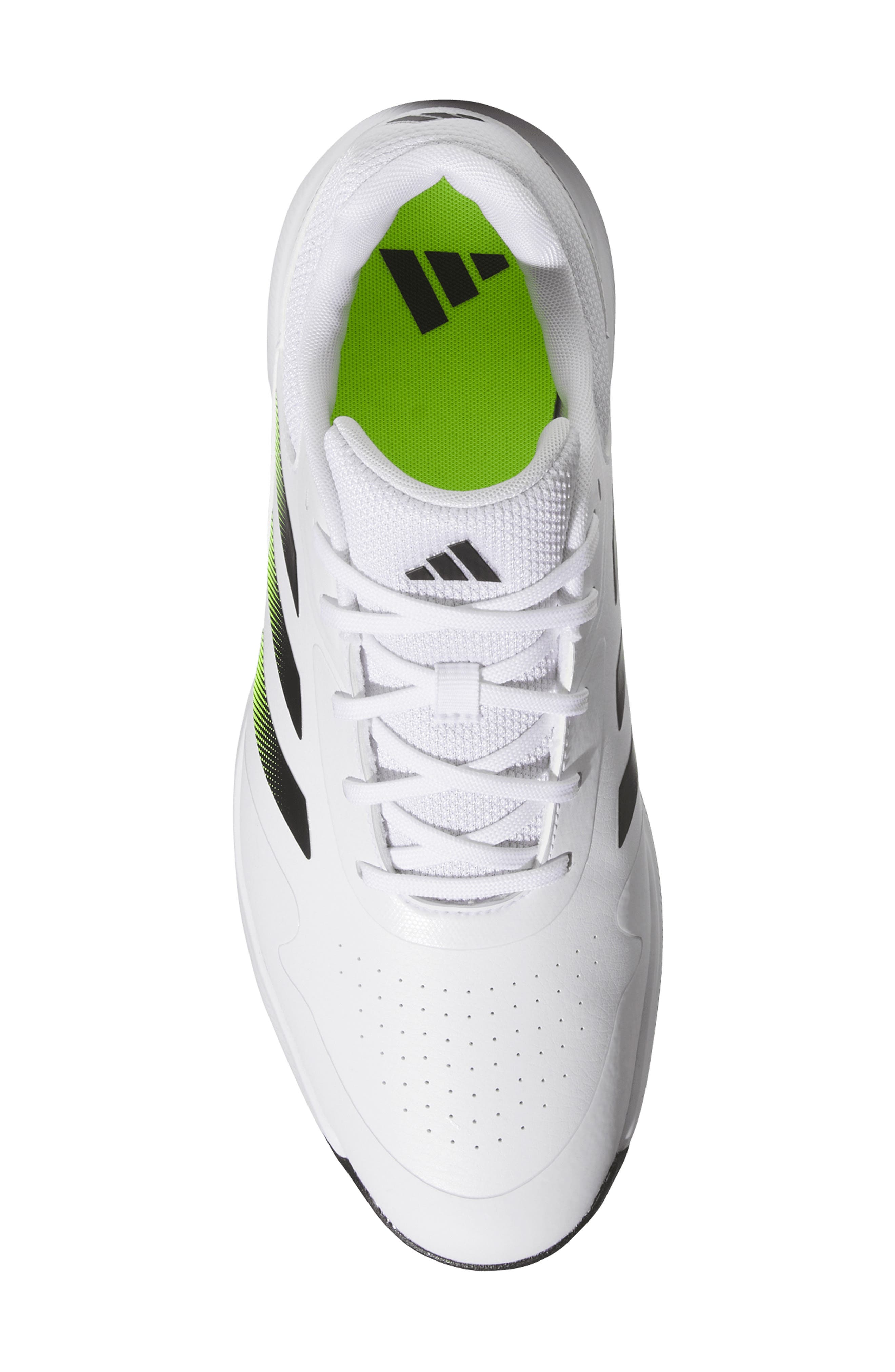 adidas Traxion Response Spikeless Golf Shoe, Alternate, color, White/ Black/ Lucid Lemon