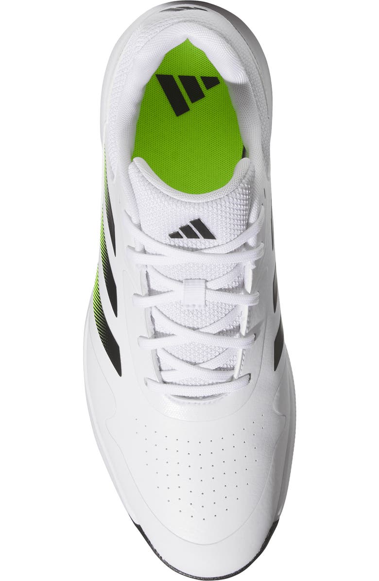 adidas Traxion Response Spikeless Golf Shoe, Alternate, color, White/ Black/ Lucid Lemon